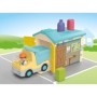 Playmobil Junior camion cu garaj de sortare